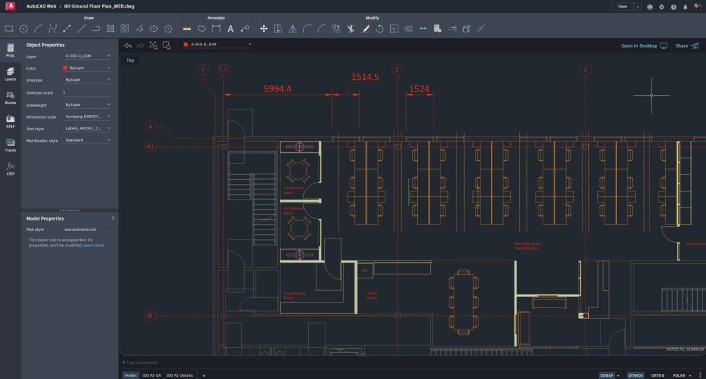 Διεπαφή ιστού AutoCAD