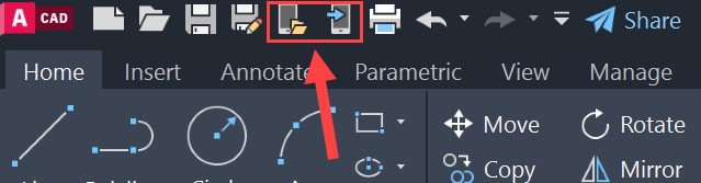 Εικονίδια ιστού και κινητών του AutoCAD