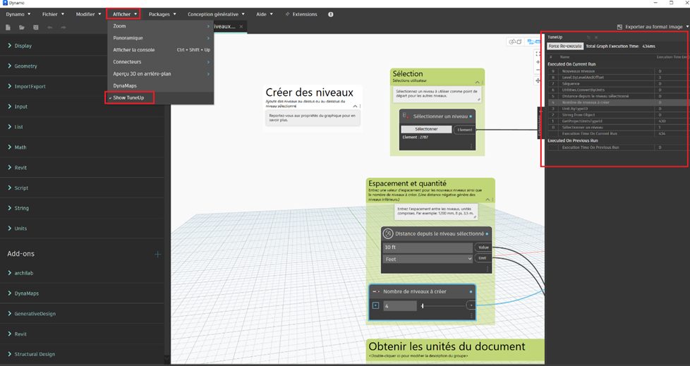 Βελτιστοποιήστε το σενάριο Dynamo For Revit
