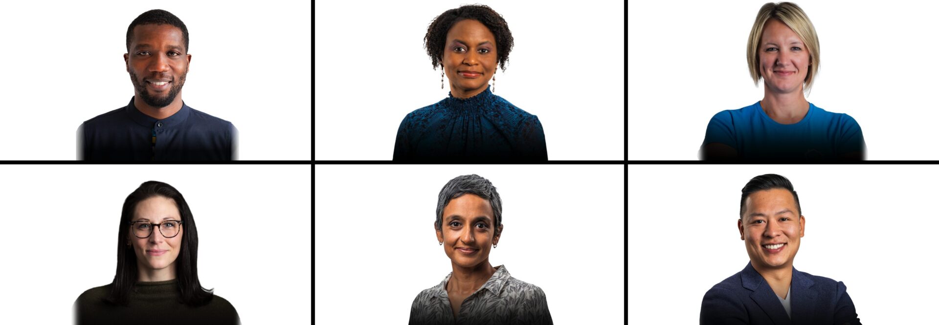 &Pi;&lambda;έ&gamma;&mu;&alpha; &phi;&omega;&tau;&omicron;&gamma;&rho;&alpha;&phi;&iota;ώ&nu;.  Headshots &tau;&omicron;&upsilon; Christian Benimana, MASS Design Group.  Etosha Cave, &Delta;ώ&delta;&epsilon;&kappa;&alpha;;  Amy King, Pallet;  Megan O'Connor, Nth Cycle;  Nithya Ramanathan, Nexleaf Analytics;  &kappa;&alpha;&iota; Jason Wang, FreeWorld.