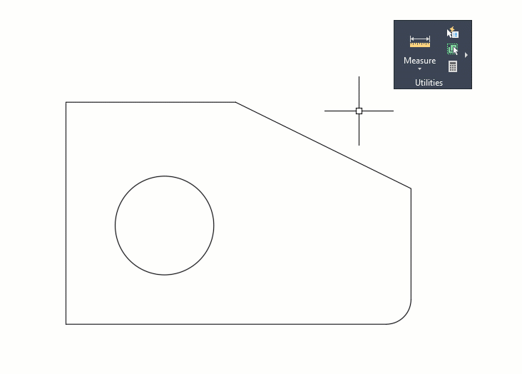 Παράδειγμα γρήγορης μέτρησης AutoCAD