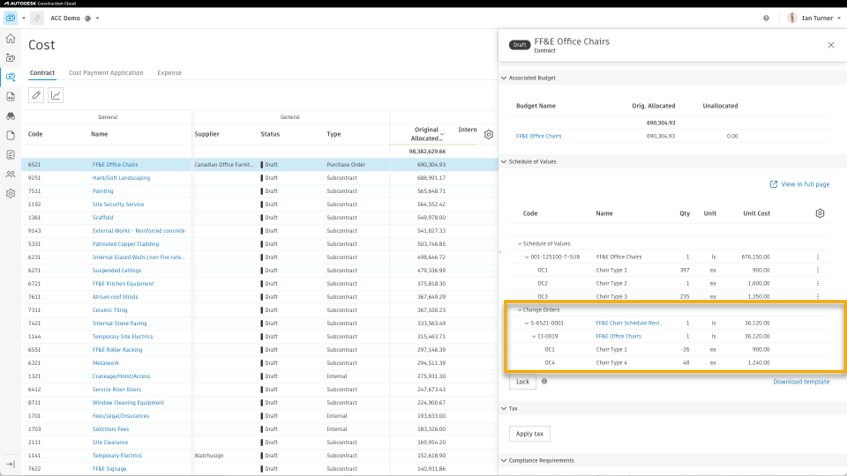 Διαχείριση κόστους BIM 360 - Ιανουάριος 2023 - Σημειώσεις έκδοσης BIM 360