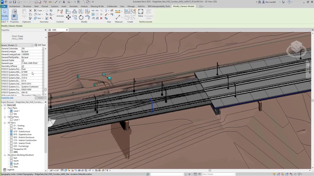 &Epsilon;&pi;έ&kappa;&tau;&alpha;&sigma;&eta; IFC 4&times;3 &gamma;&iota;&alpha; Civil 3D 2022: &sigma;&eta;&mu;&epsilon;ί&omicron; &kappa;&alpha;&mu;&pi;ή&sigmaf; &gamma;&iota;&alpha; &tau;&omicron; BIM infra