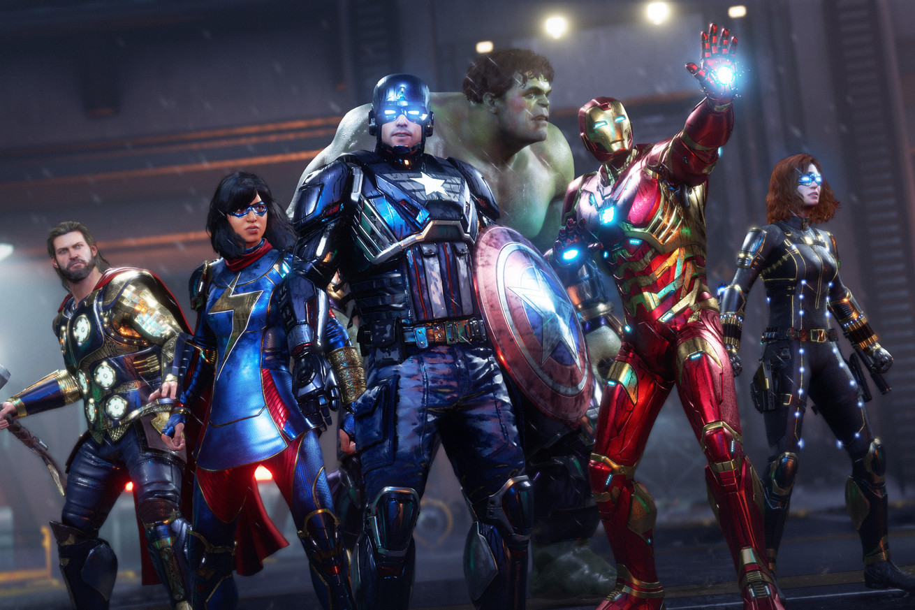 Μια εικόνα που δείχνει τους ήρωες από τους Avengers της Marvel