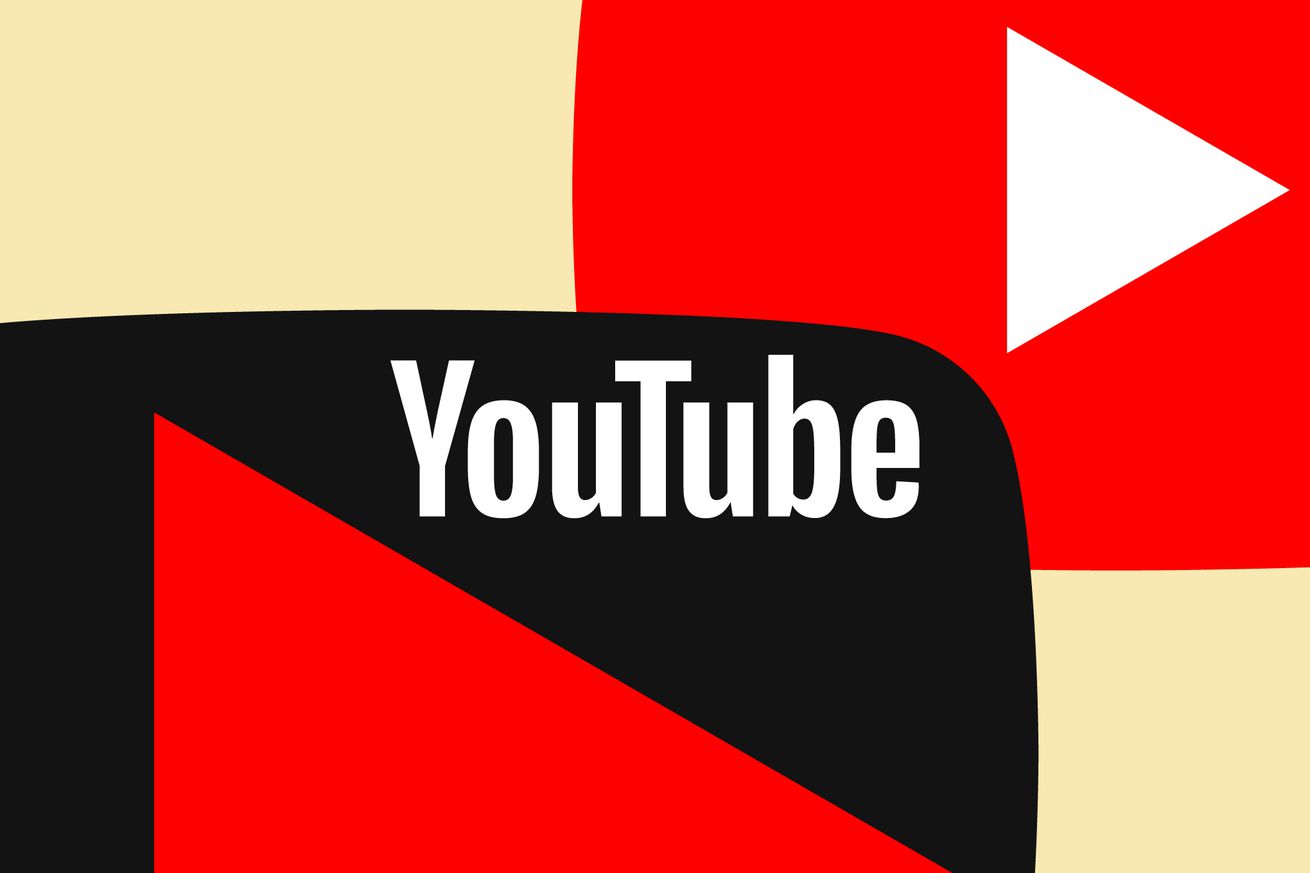 Λογότυπο YouTube σε αφηρημένο φόντο