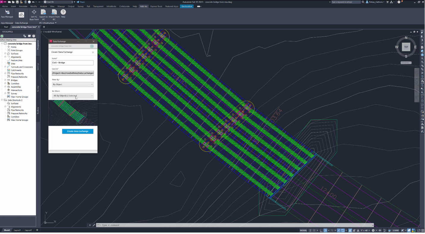 Σχεδιασμός γέφυρας σε Civil 3D