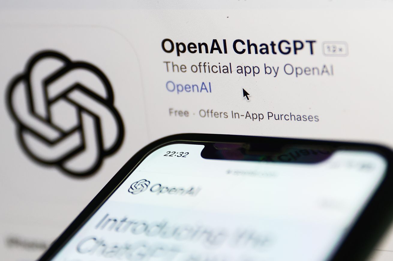 Μια εικόνα της εφαρμογής iOS του ChatGPT στο App Store.