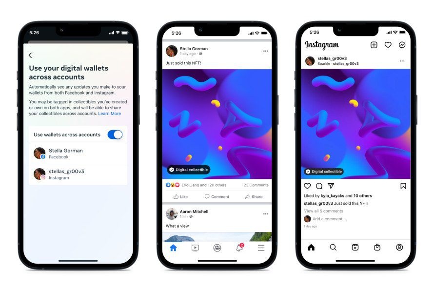 &Alpha;&nu;&alpha;&rho;&tau;ή&sigma;&epsilon;&iota;&sigmaf; NFT &sigma;&tau;&omicron; Instagram &pi;&omicron;&upsilon; &sigma;&upsilon;&nu;&delta;έ&omicron;&nu;&tau;&alpha;&iota; &mu;&epsilon; &tau;&omicron; Facebook