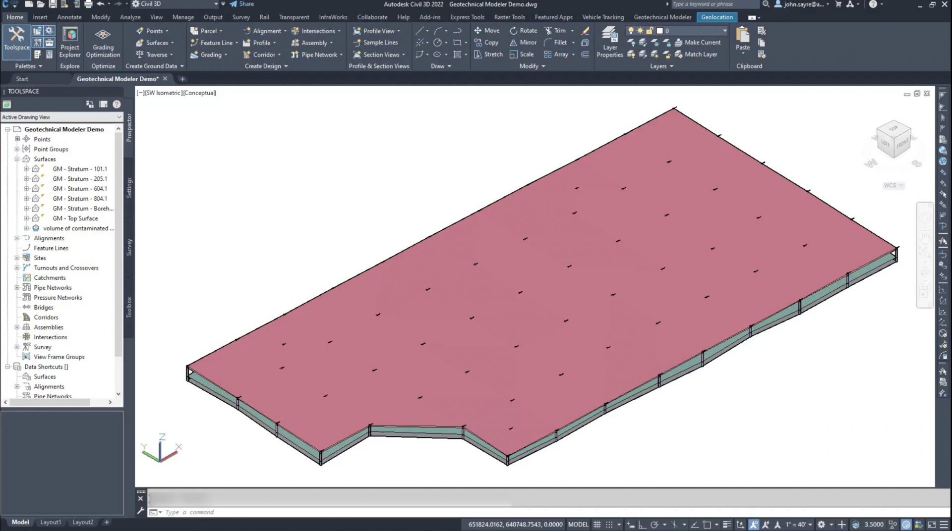 &Pi;&alpha;&rho;&omicron;&upsilon;&sigma;&iota;ά&zeta;&omicron;&nu;&tau;&alpha;&sigmaf; &tau;&omicron; Geotechnical Modeler for Civil 3D - Infrastructure Reimagined