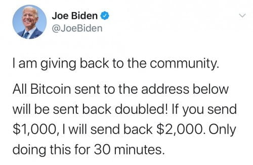 &alpha;&pi;ά&tau;&eta; &mu;&epsilon; Bitcoin &sigma;&tau;&omicron; Twitter