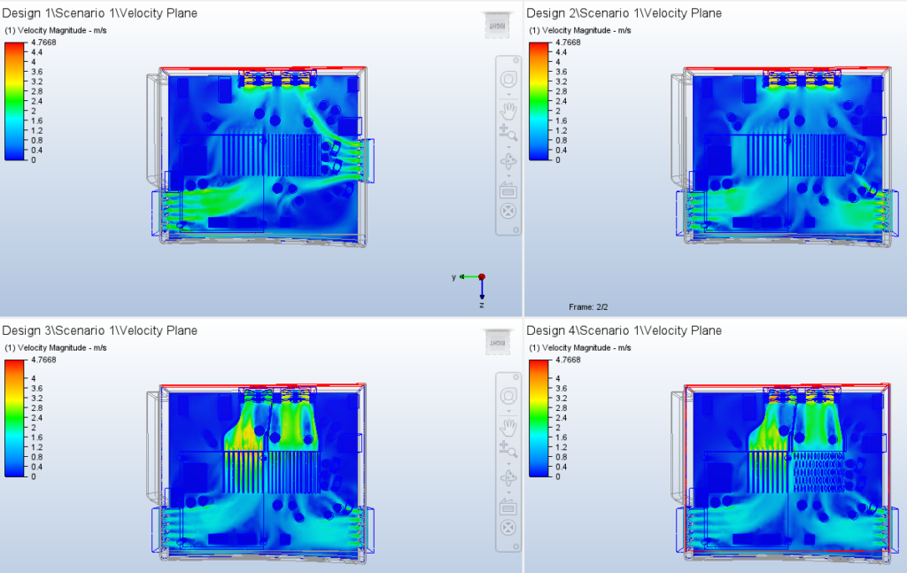 Εικόνα του κέντρου σχεδιασμού στο Autodesk CFD