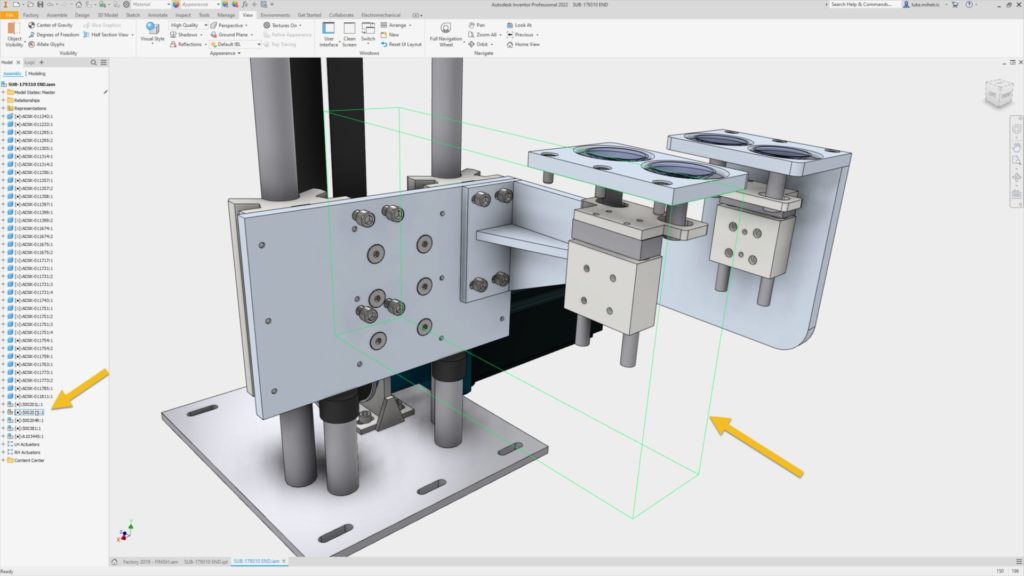 Η ενημέρωση του Autodesk Inventor επισημαίνει αόρατα στοιχεία 