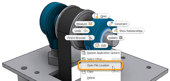 Autodesk Inventor 2022 Άνοιγμα τοποθεσίας αρχείου