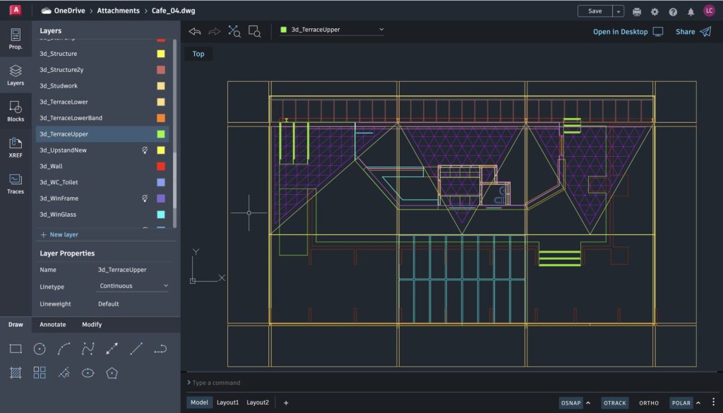 Επίπεδα Ιστού AutoCAD