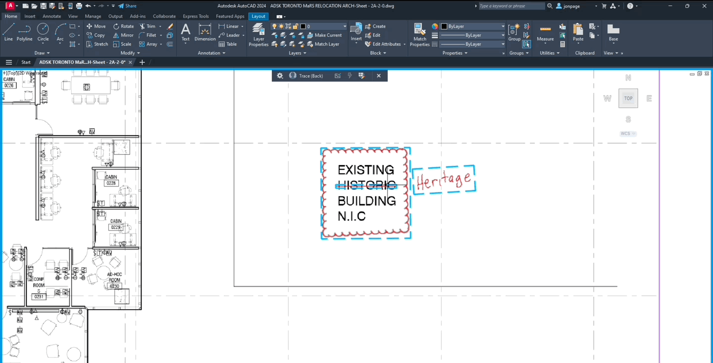 Εισαγωγή σήμανσης AutoCAD 2024