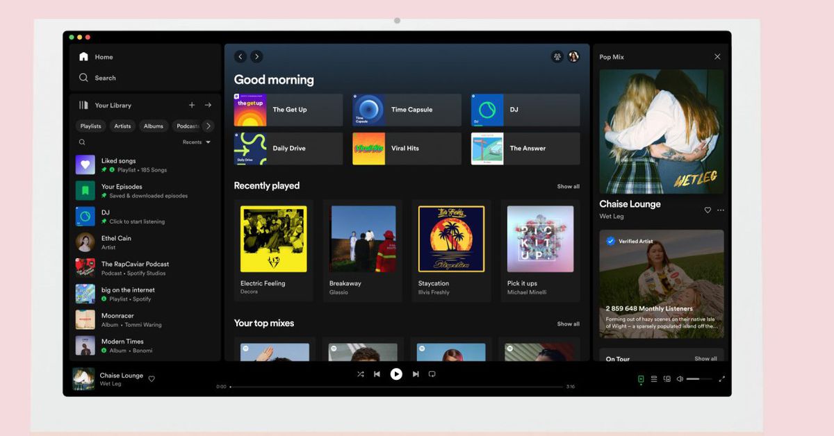 Το Spotify αναθεωρεί τη σχεδίαση της εφαρμογής του για υπολογιστές