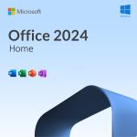 Microsoft Office Home 2024 σε οθόνη υπολογιστή με εφαρμογές παραγωγικότητας