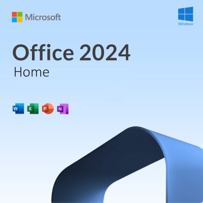 Microsoft Office Home 2024 σε οθόνη υπολογιστή με εφαρμογές παραγωγικότητας