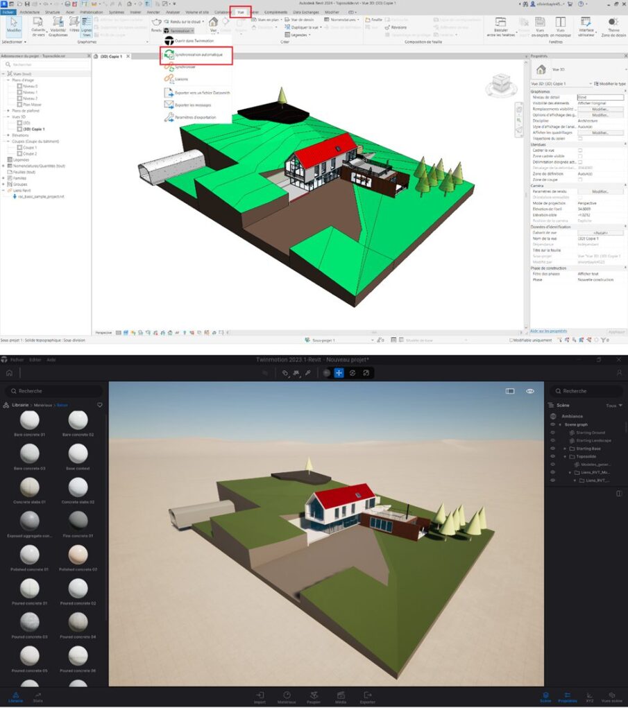 Autodesk Revit 2024 – Αυτόματος συγχρονισμός και το νέο Twinmotion V2023.1 For Revit
