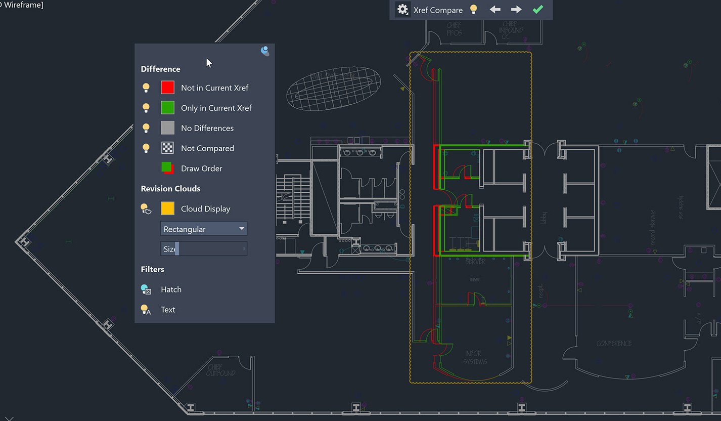 AutoCAD Xref Compare