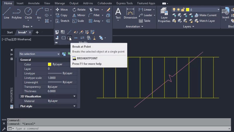 Έχετε δοκιμάσει Breaking Objects in AutoCAD AutoCAD Blog