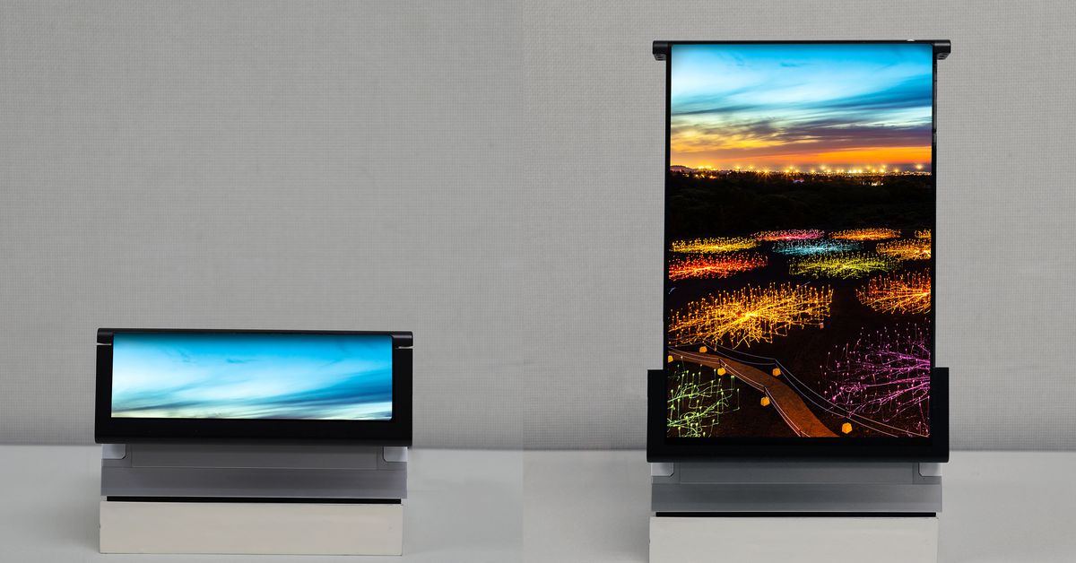 Επίδειξη οθόνης Samsung με δυνατότητα κύλισης για μεγάλο χρονικό διάστημα και OLED με ανίχνευση υγείας