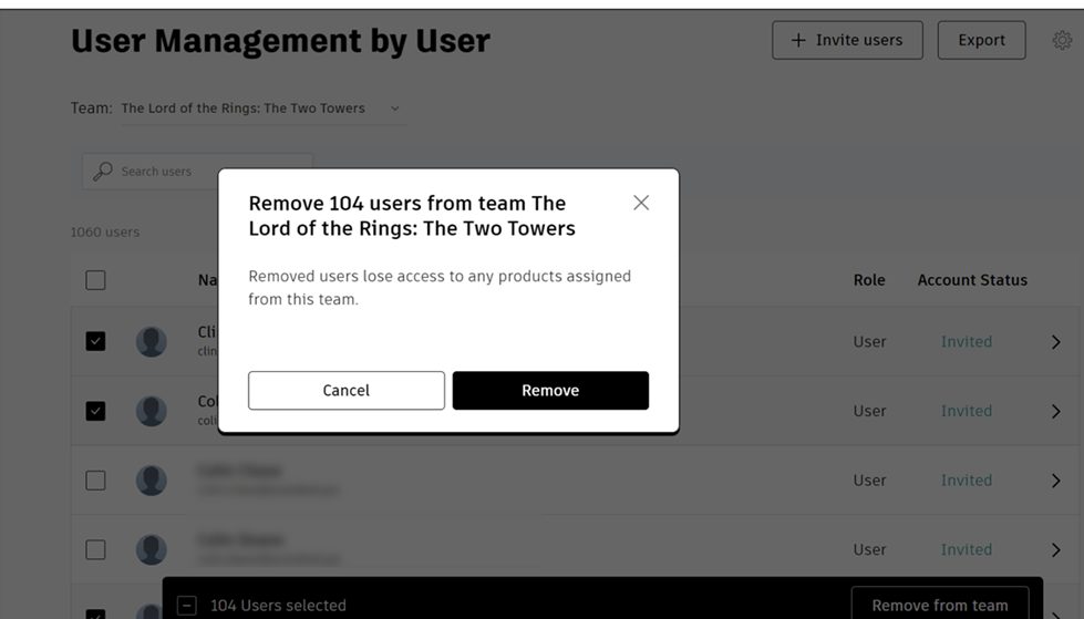 Nouveaute Λογαριασμός Autodesk – Μαζική Διαγραφή