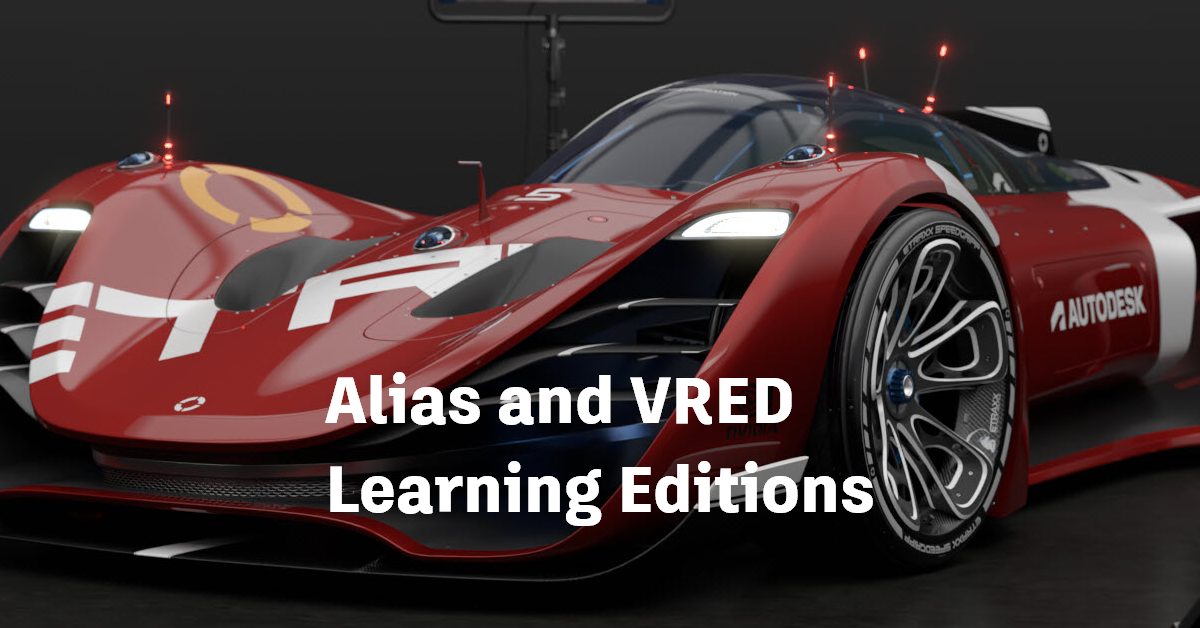 Μάθετε Alias ​​και VRED στο σπίτι: Autodesk Releases Alias ​​and VRED Learning Editions